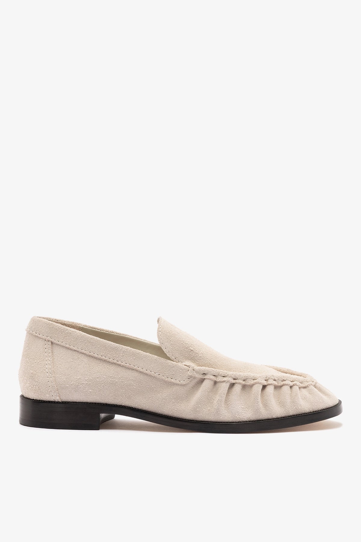 Margaux Loafer In Mushroom Grey Suede