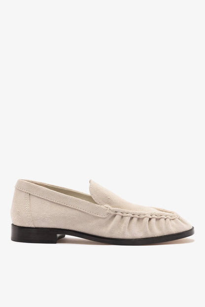 Margaux Loafer In Mushroom Grey Suede