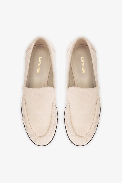 Margaux Loafer In Mushroom Grey Suede
