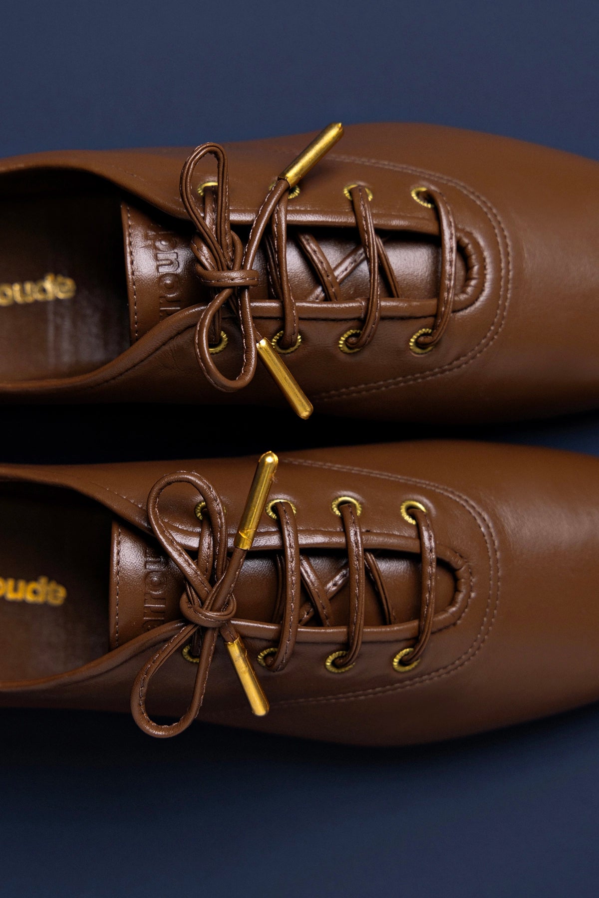 Liza Sneaker In Burnt Umber Leather