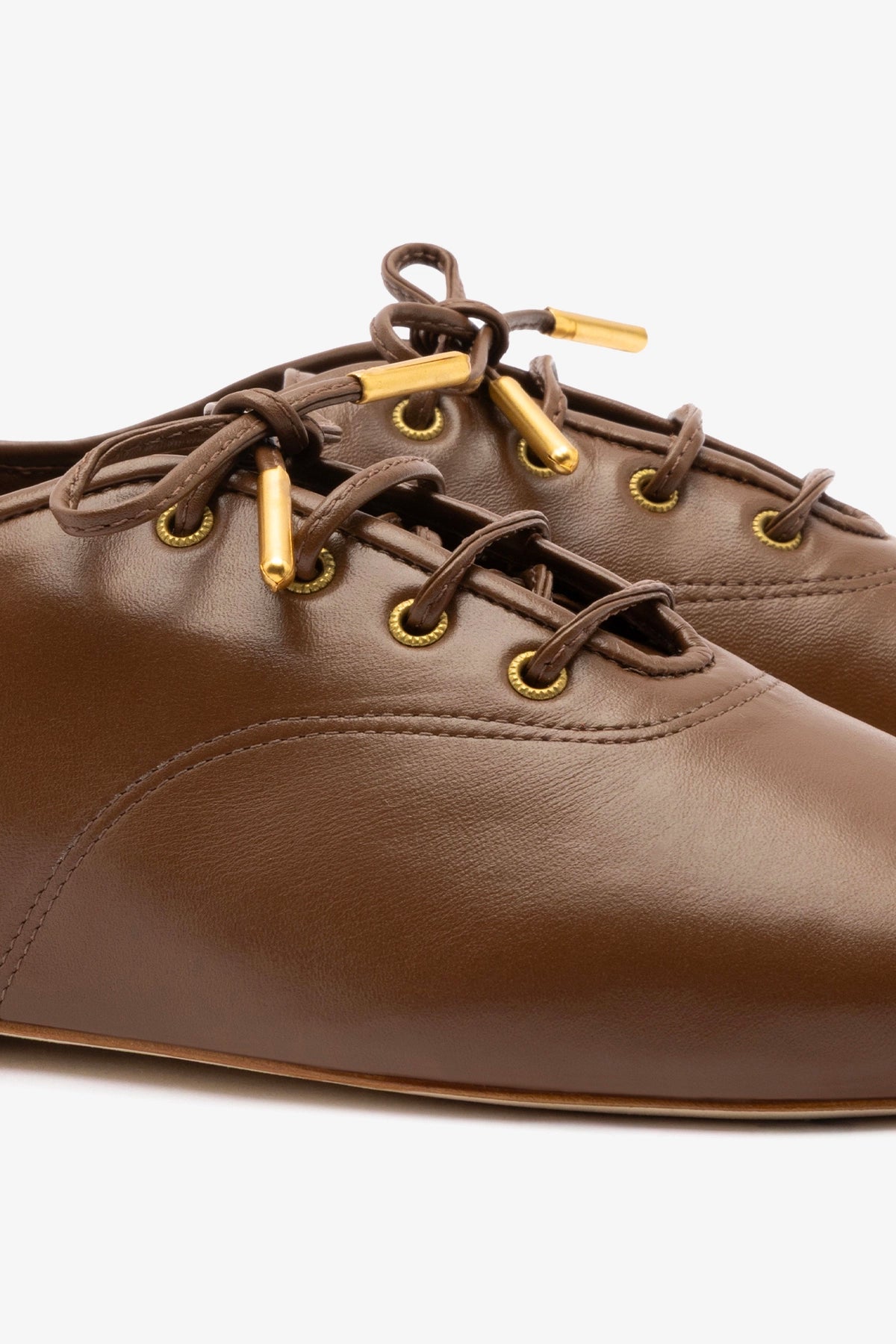 Liza Sneaker In Burnt Umber Leather
