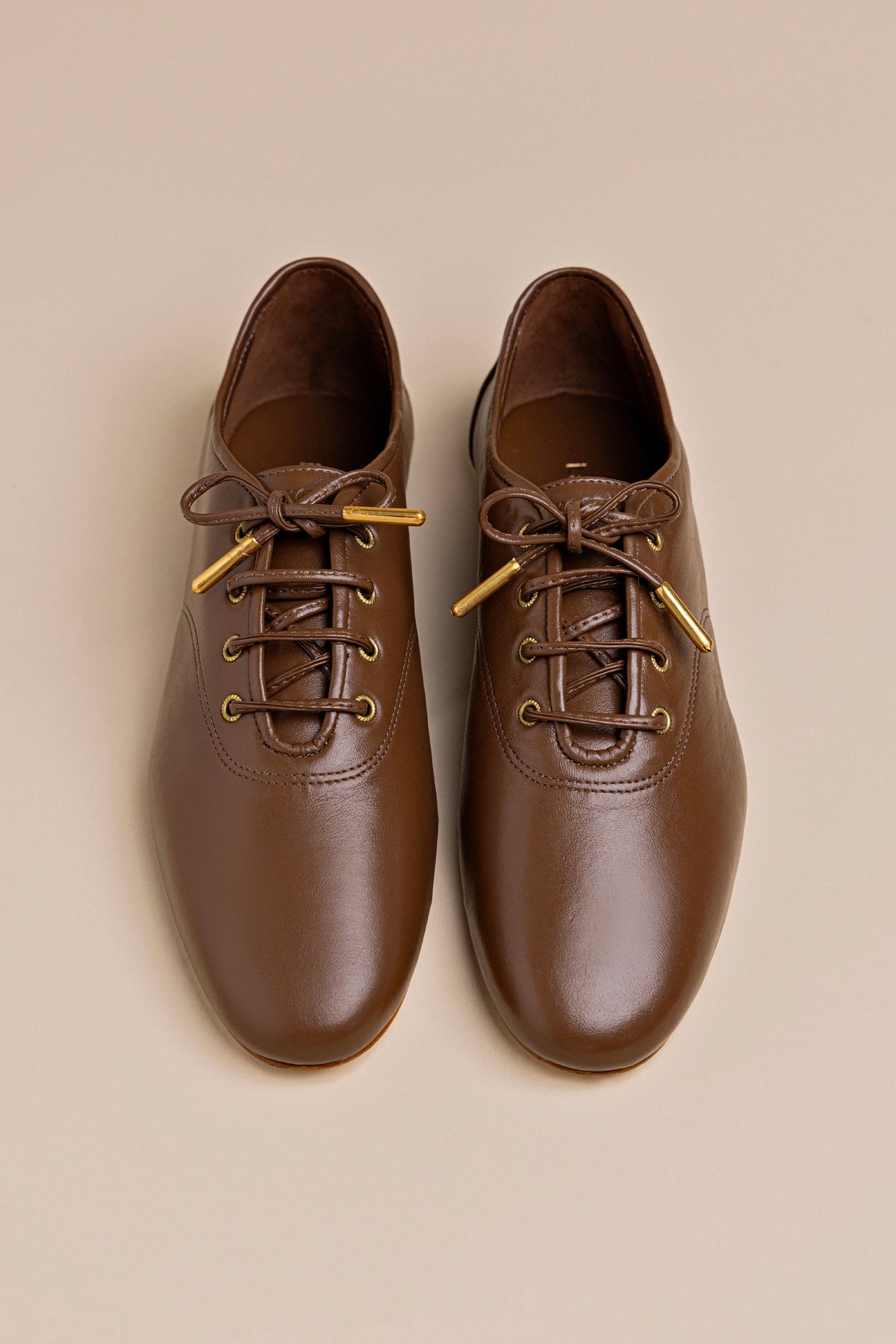 Liza Sneaker In Burnt Umber Leather