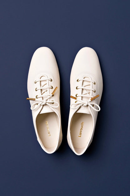 Liza Sneaker In Ivory Leather