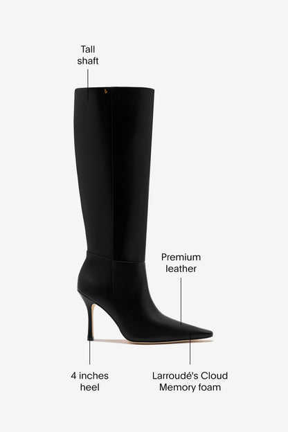 Carine Boot In Black Leather