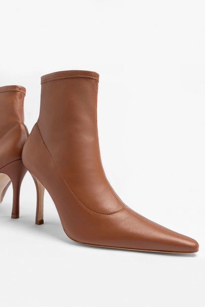 Mini Carine Boot Caramel Stretch Leather