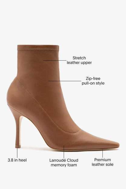 Mini Carine Boot Caramel Stretch Leather