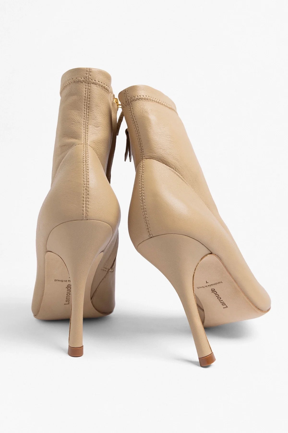 Mini Carine Boot Beige Stretch Leather