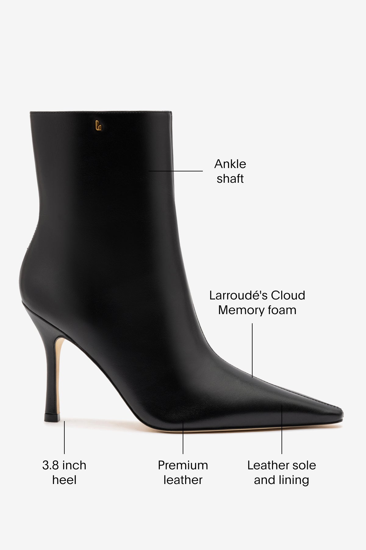 Mini Carine Boot In Black Leather