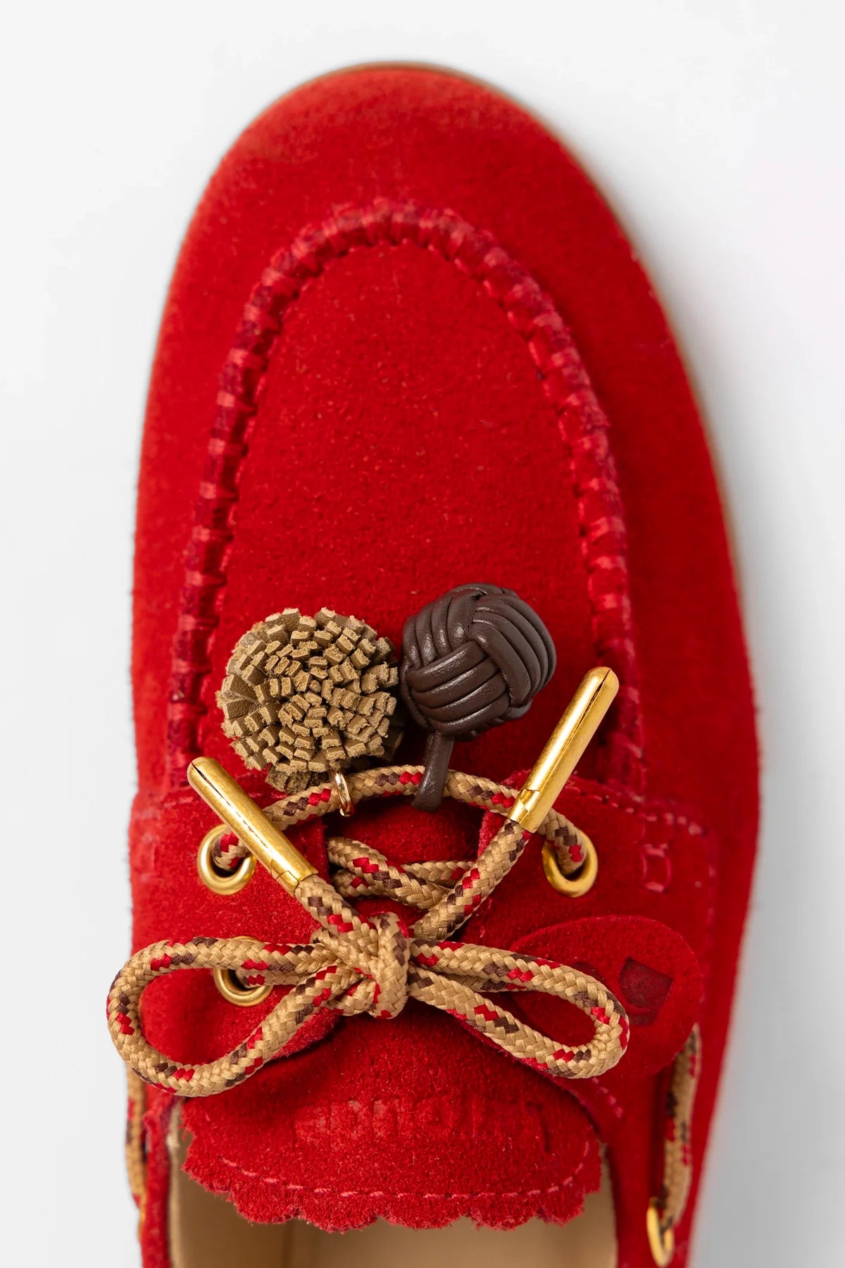 Cyprus Boat Shoe Blood Red Suede