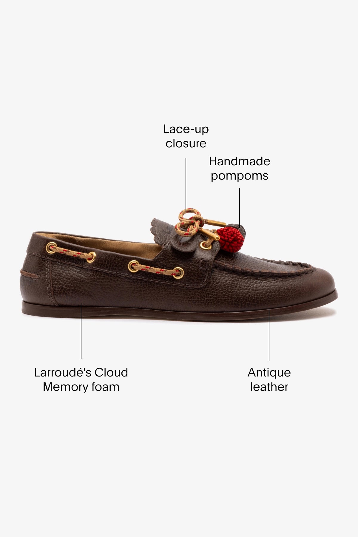 Cyprus Boat Shoe In Brown Leather