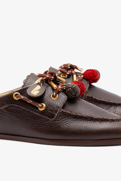 Cyprus Mule Brown Leather