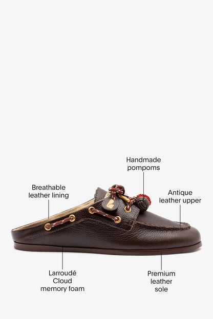Cyprus Mule Brown Leather