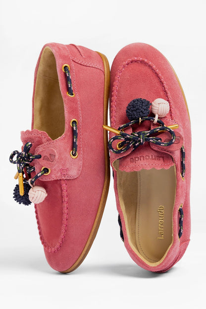 Cyprus Boat Shoe Candy Blush Suede
