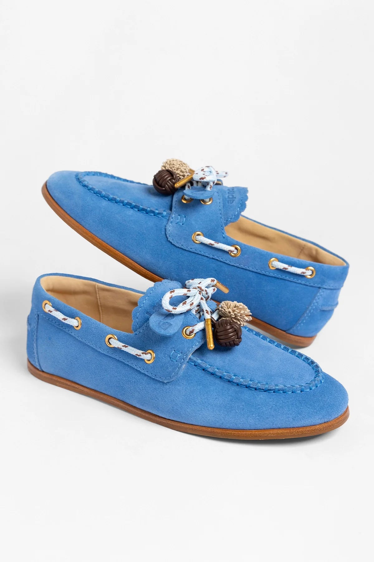 Cyprus Boat Shoe Dodger Blue Suede