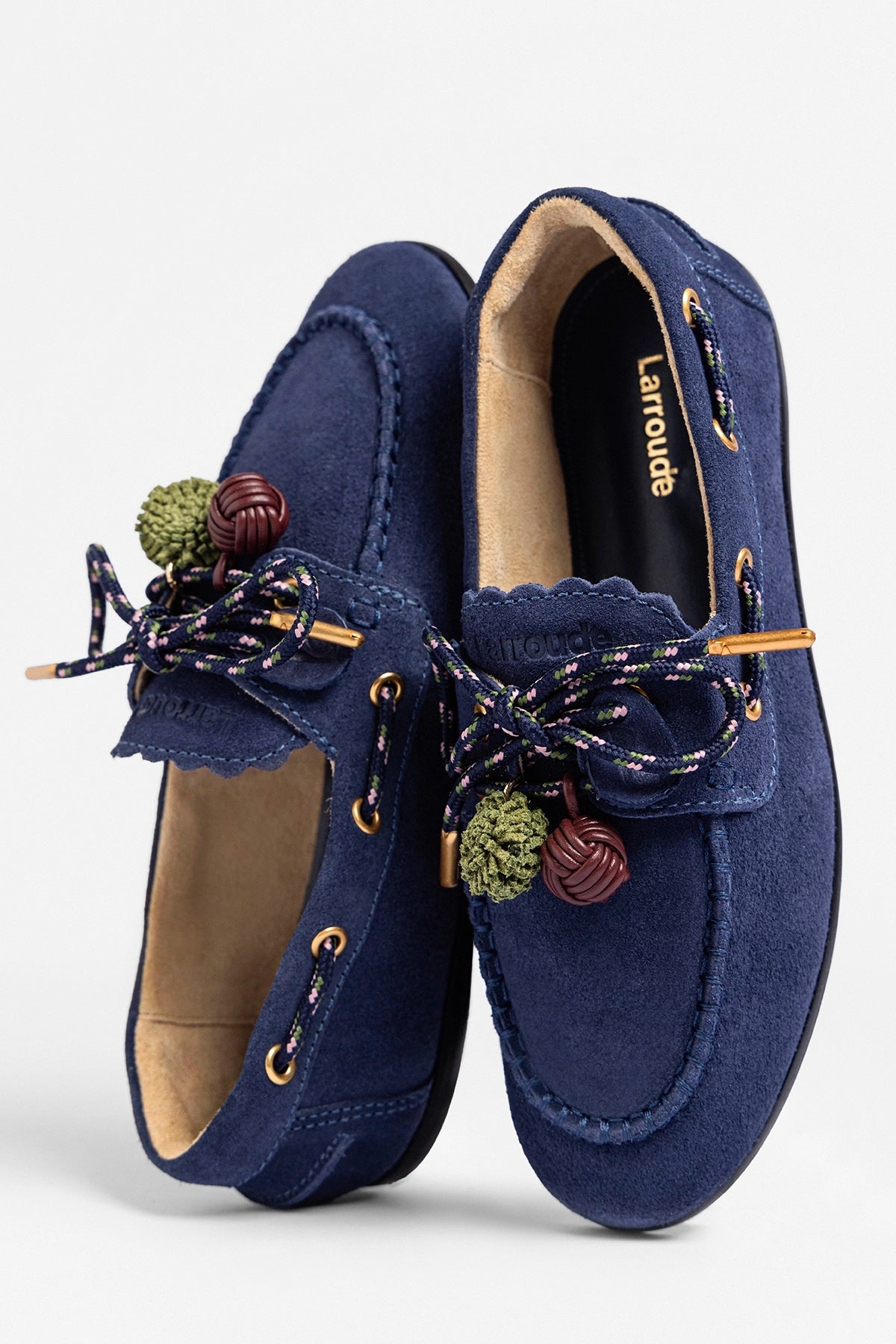 Cyprus Boat Shoe In Navy Suede
