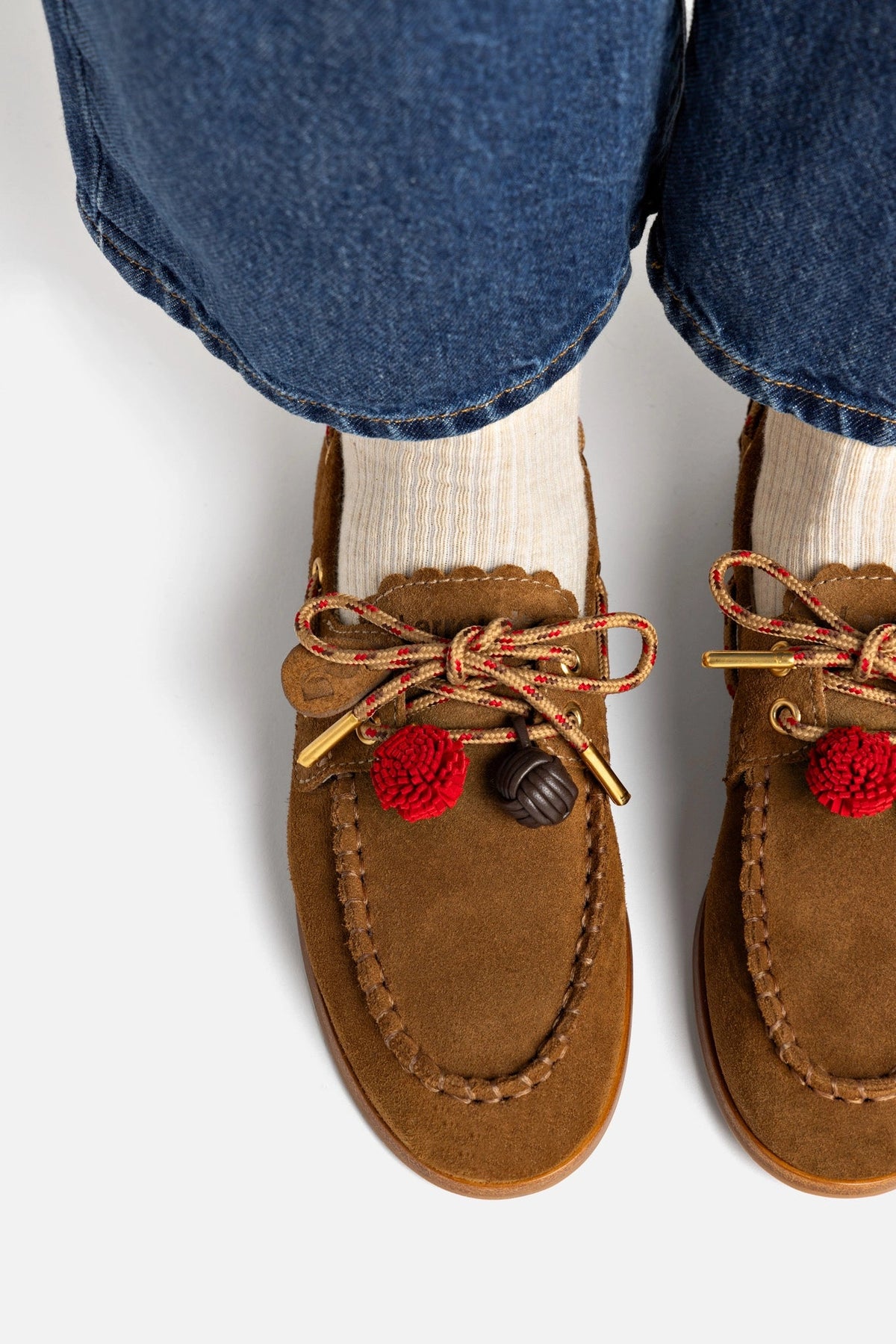 Cyprus Boat Shoe In Russet Suede