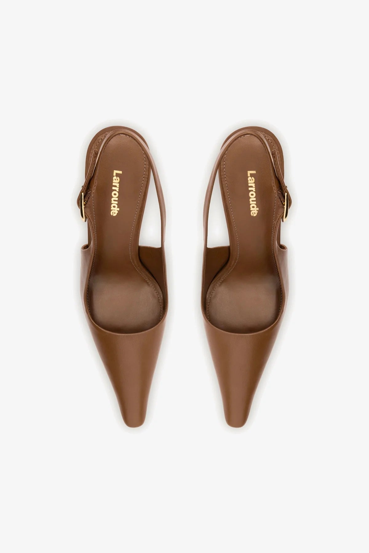 Carine Pump In Burnt Umber Leather