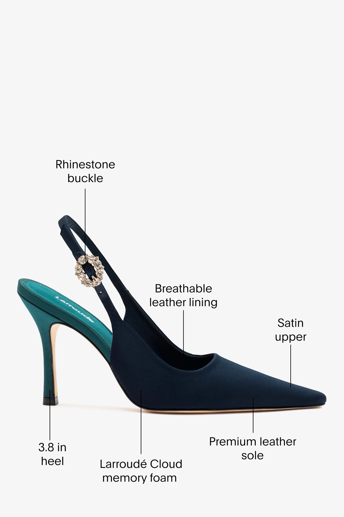 Carine Pump Ocean Satin
