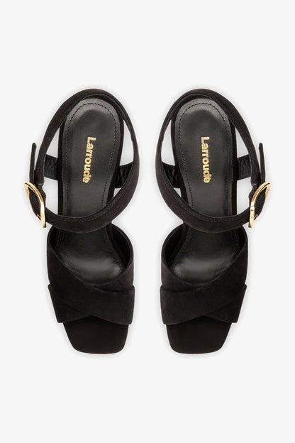 Cher Sandal In Black Leather