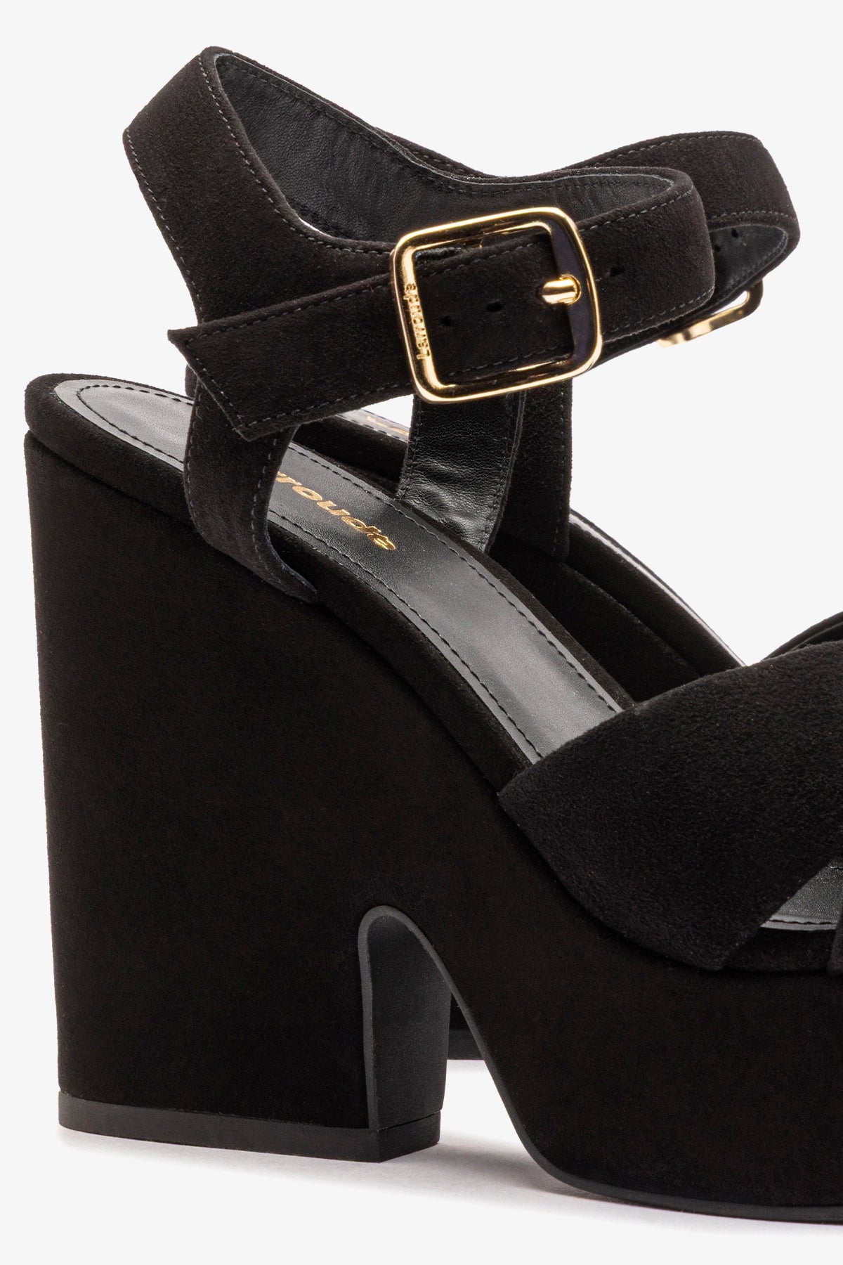 Cher Sandal In Black Leather