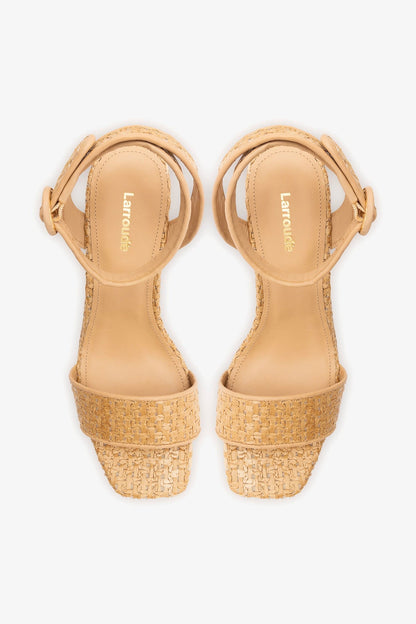 Cher Strap Sandal Natural Raffia