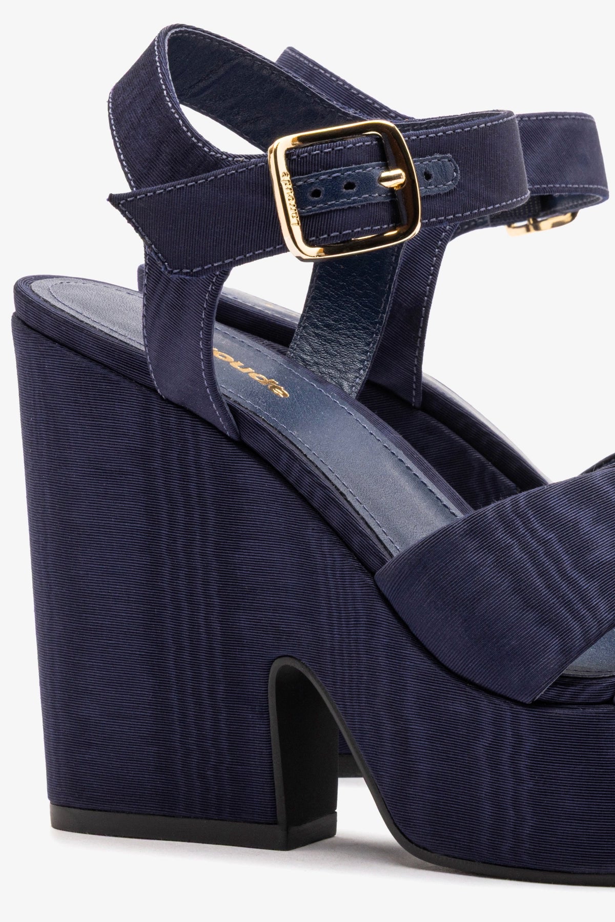 Cher Sandal In Indigo Leather