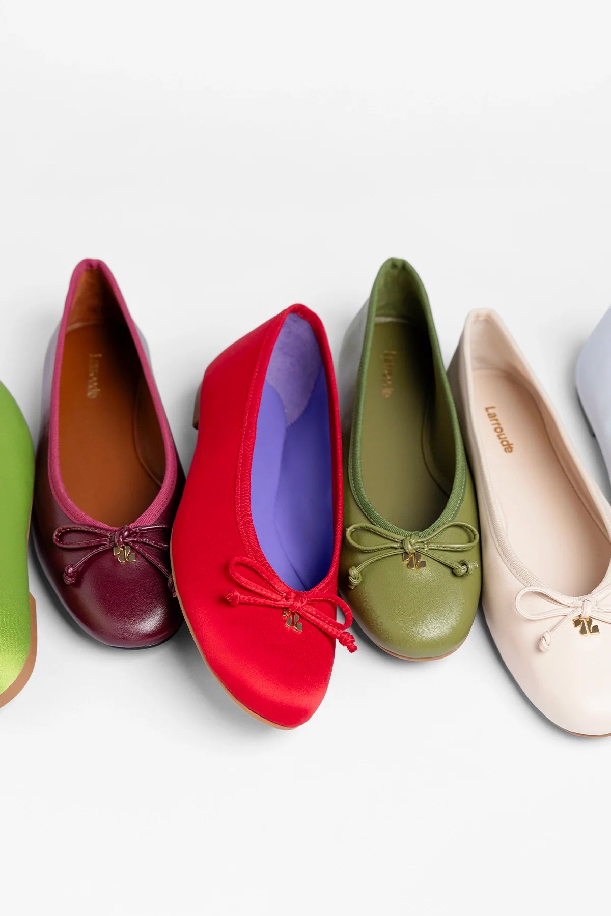 Pavlova Ballet Flat Cherry Satin