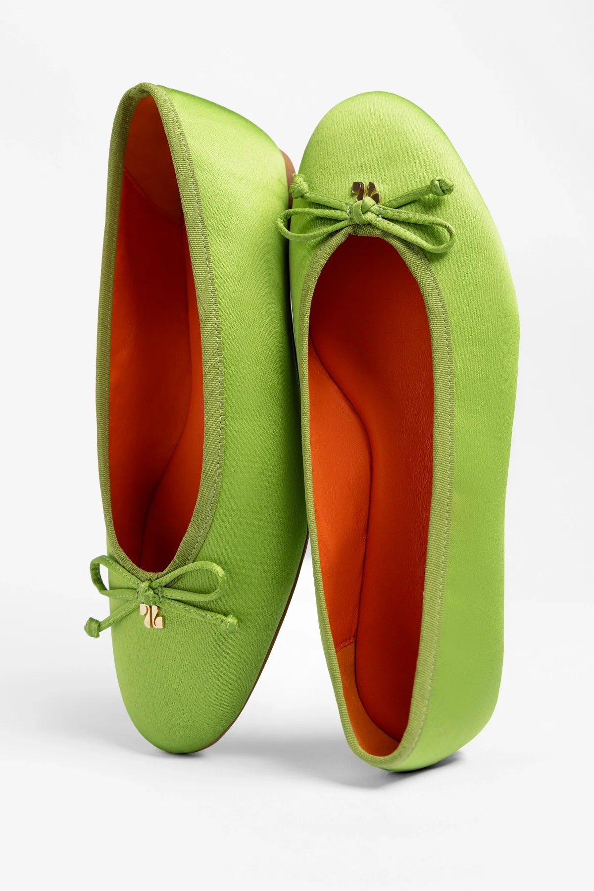 Pavlova Ballet Flat Kiwi Satin
