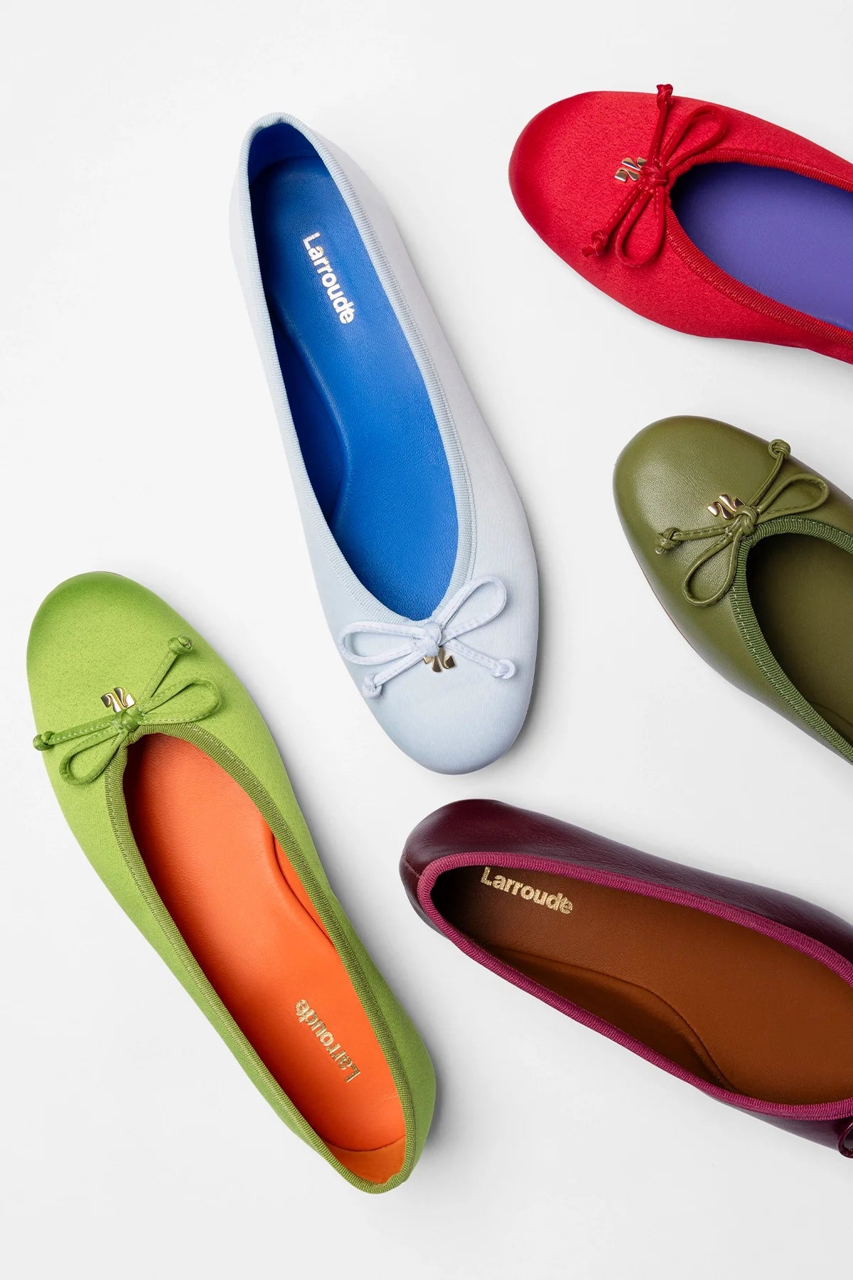 Pavlova Ballet Flat Kiwi Satin