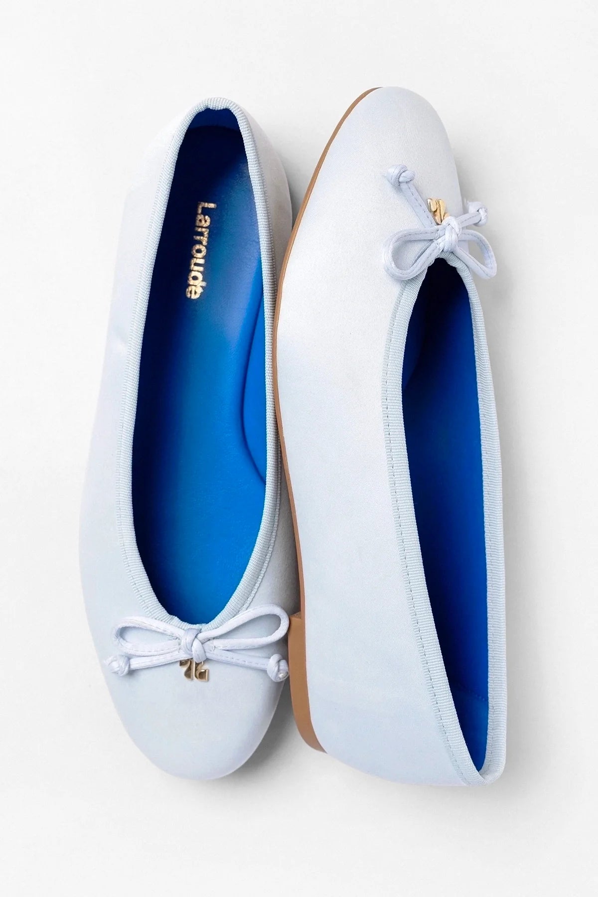Pavlova Ballet Flat Powder Blue Satin