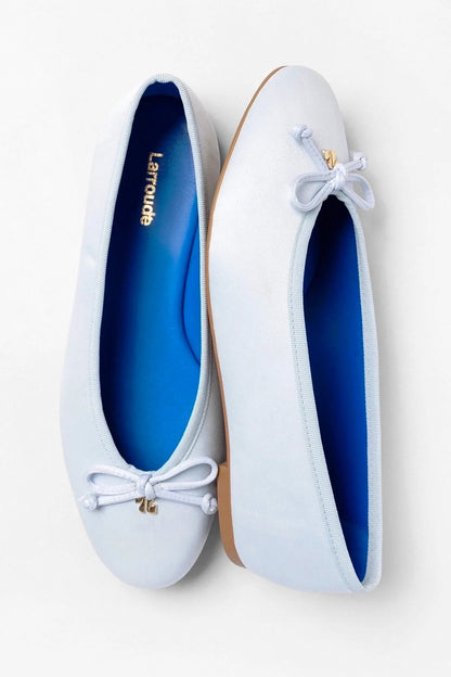 Pavlova Ballet Flat Powder Blue Satin
