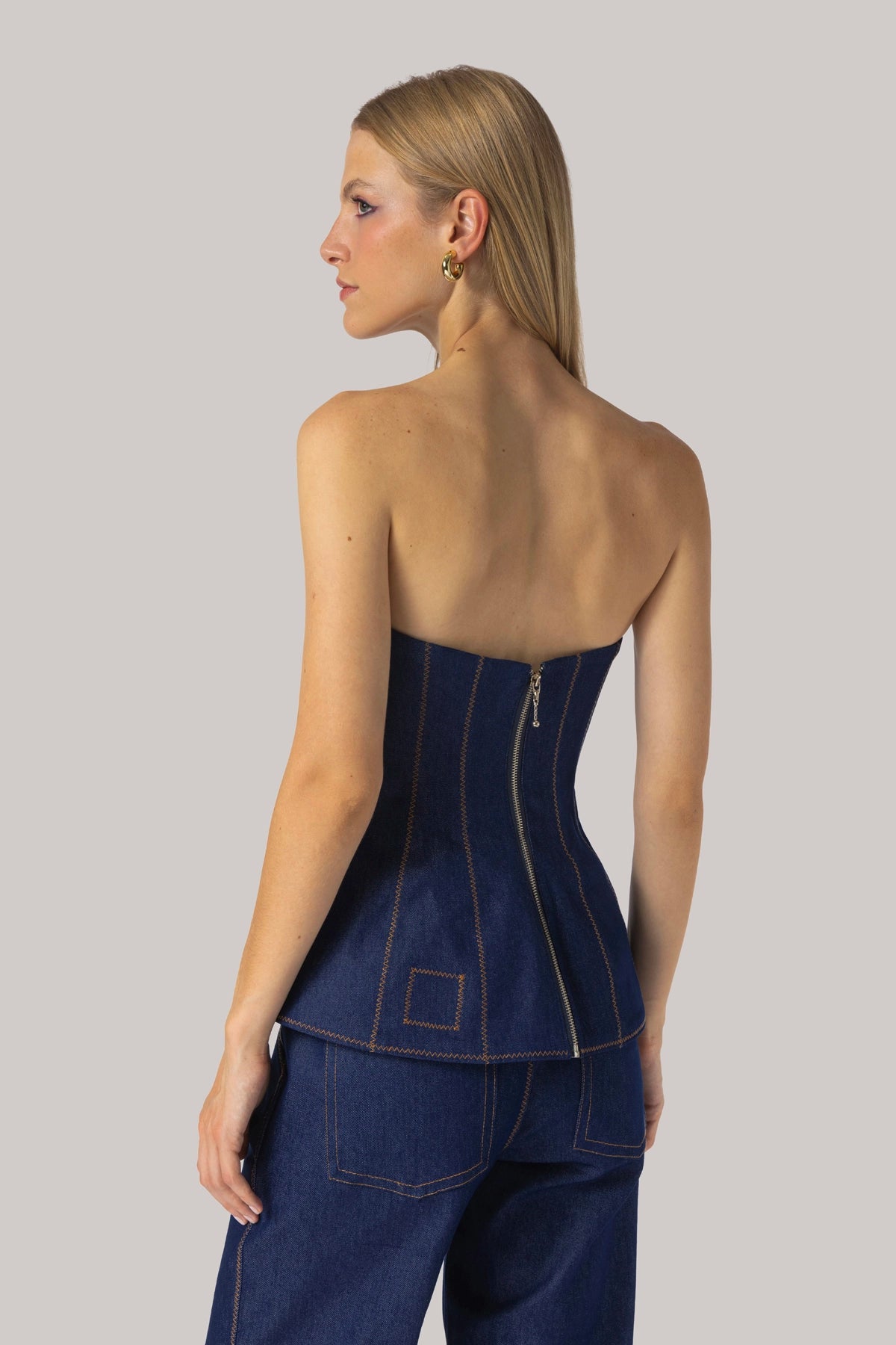 Claire Bustier Blue Denim