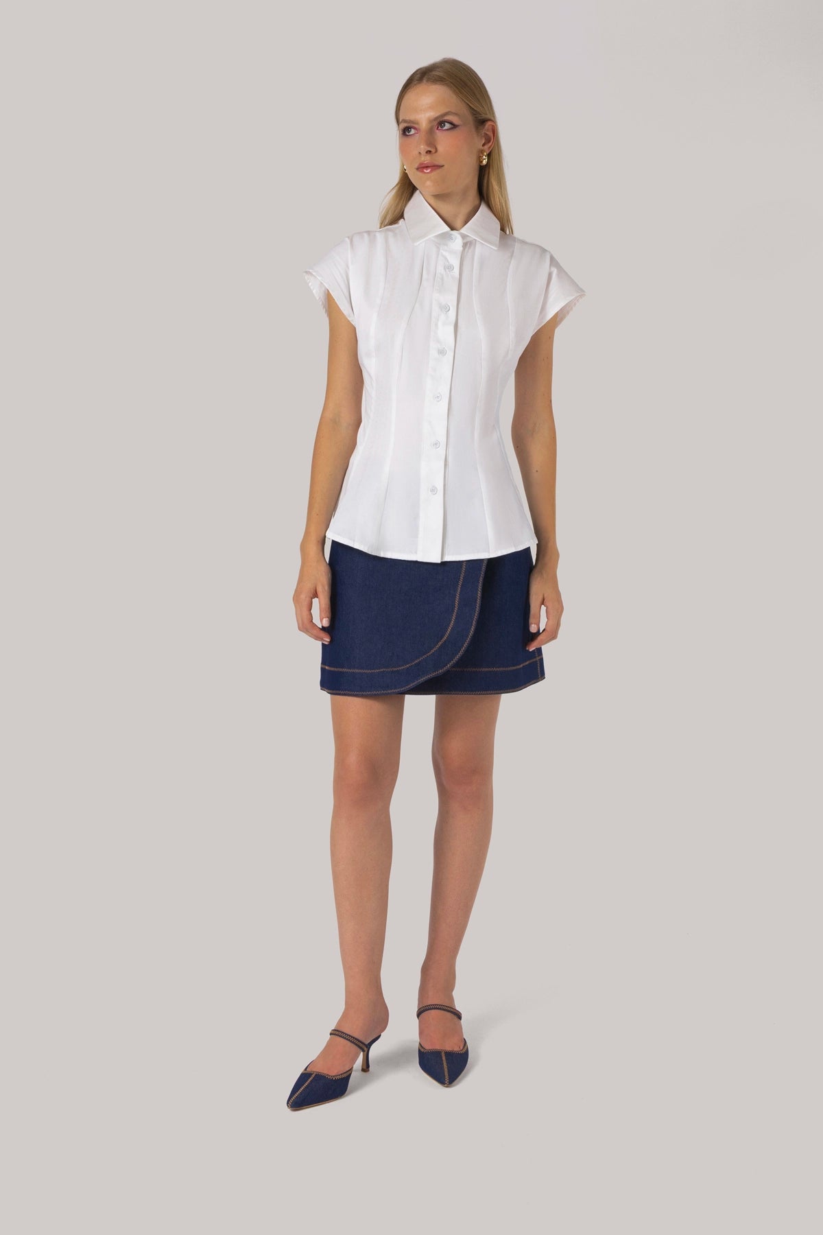 Jules Shirt White Percale