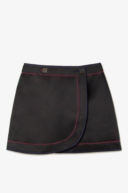 Marina Mini Skirt In Black Satin