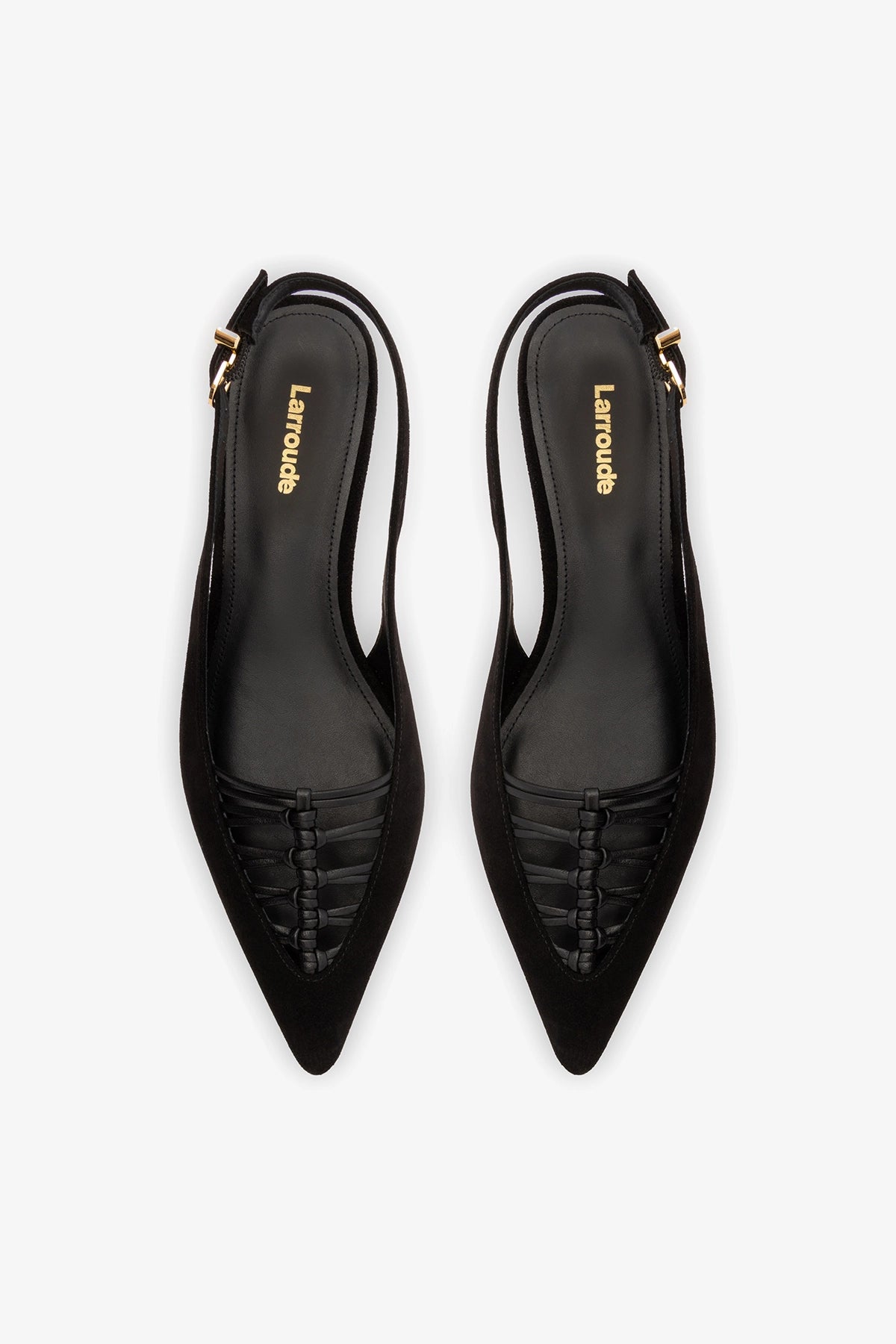 Nara Pump In Black Suede and Leather