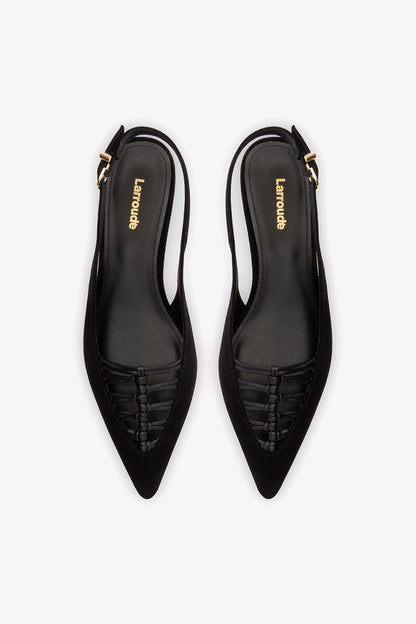 Nara Pump In Black Suede and Leather