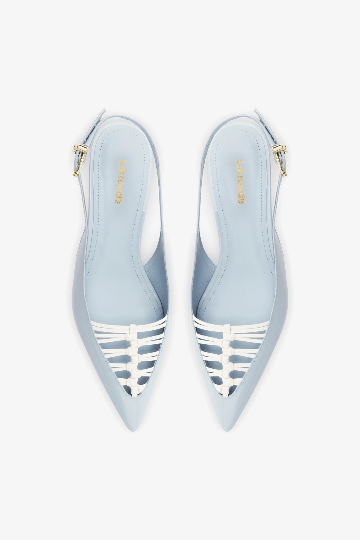Nara Pump In Maya Patent Leather and White Leather