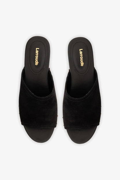 Willow Mule Black Suede