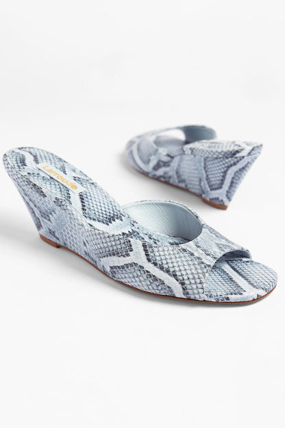 Vivi Wedge Mule Maya Python Leather