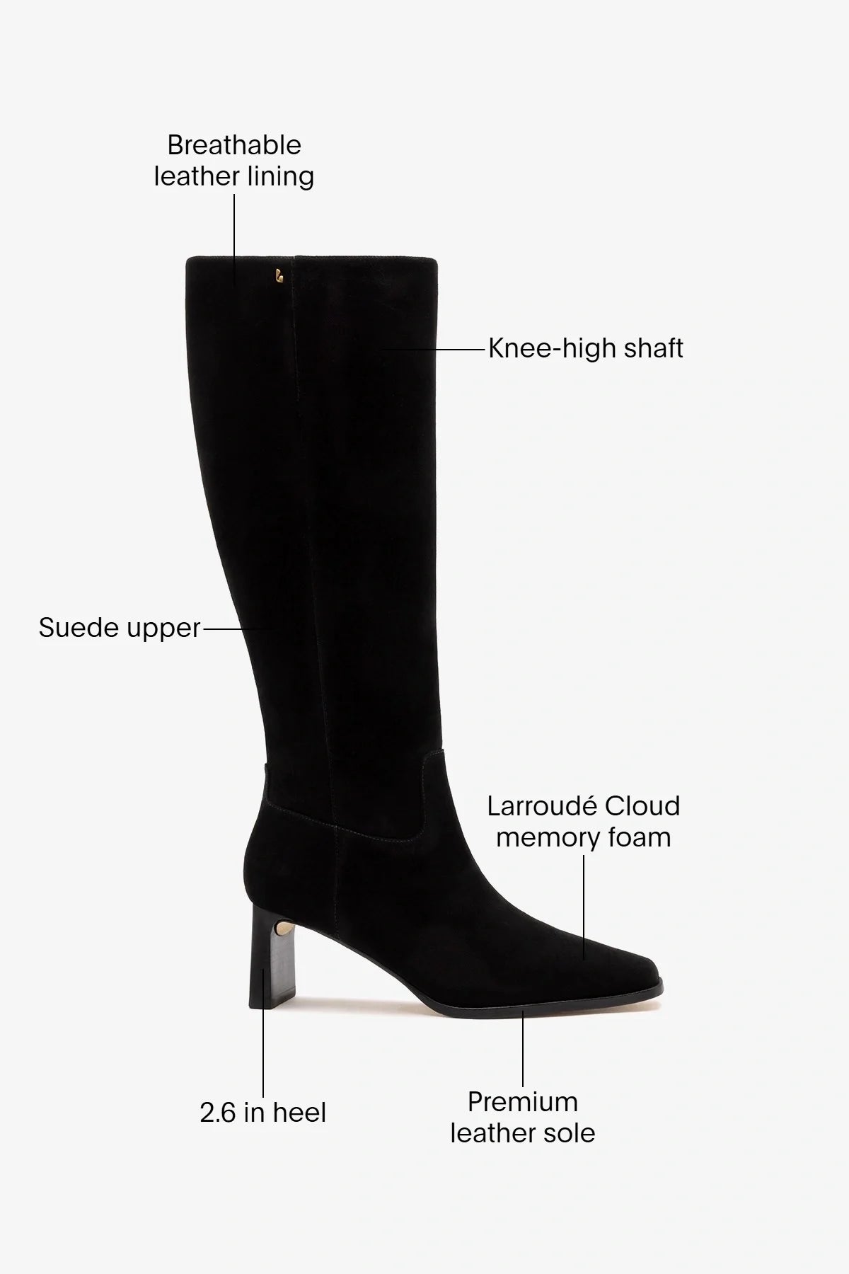 Alexis Boot Black Suede