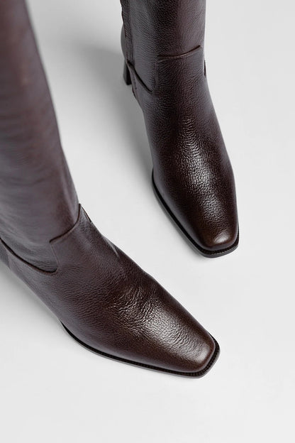 Alexis Boot Brown Leather