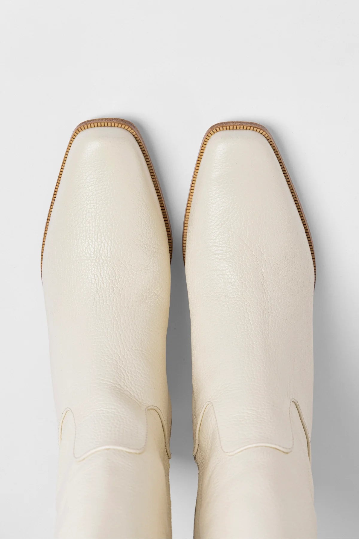 Alexis Boot Ivory Leather