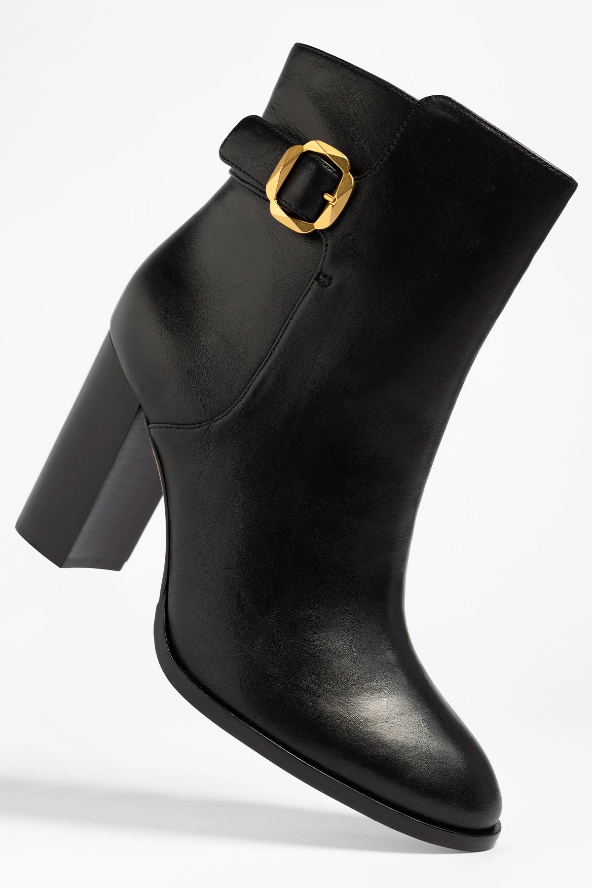 Alicia Low Boot Black Leather