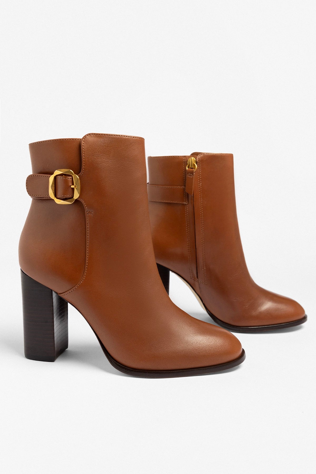 Alicia Low Boot Caramel Leather