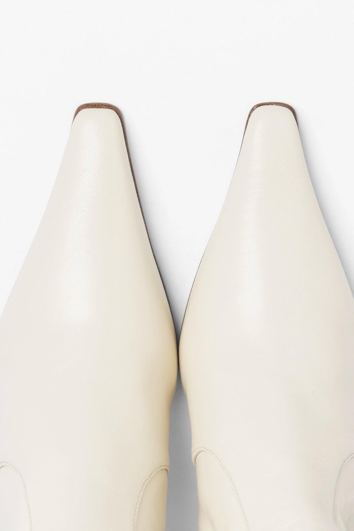 Hailey Boot Ivory Leather