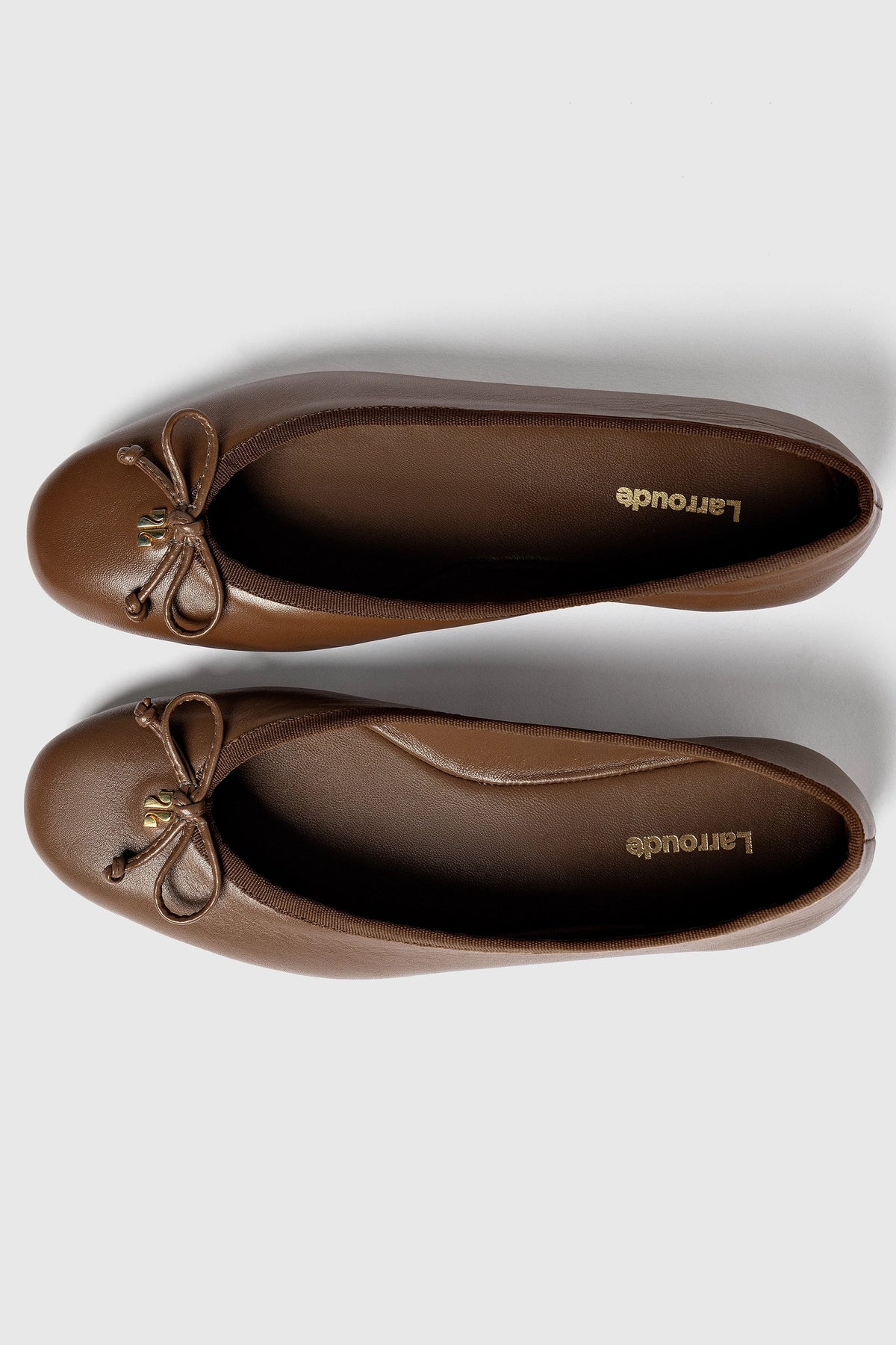 Pavlova Ballet Flat In Burnt Umber Leather