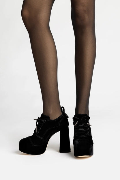 Eleonor Bootie In Black Velvet