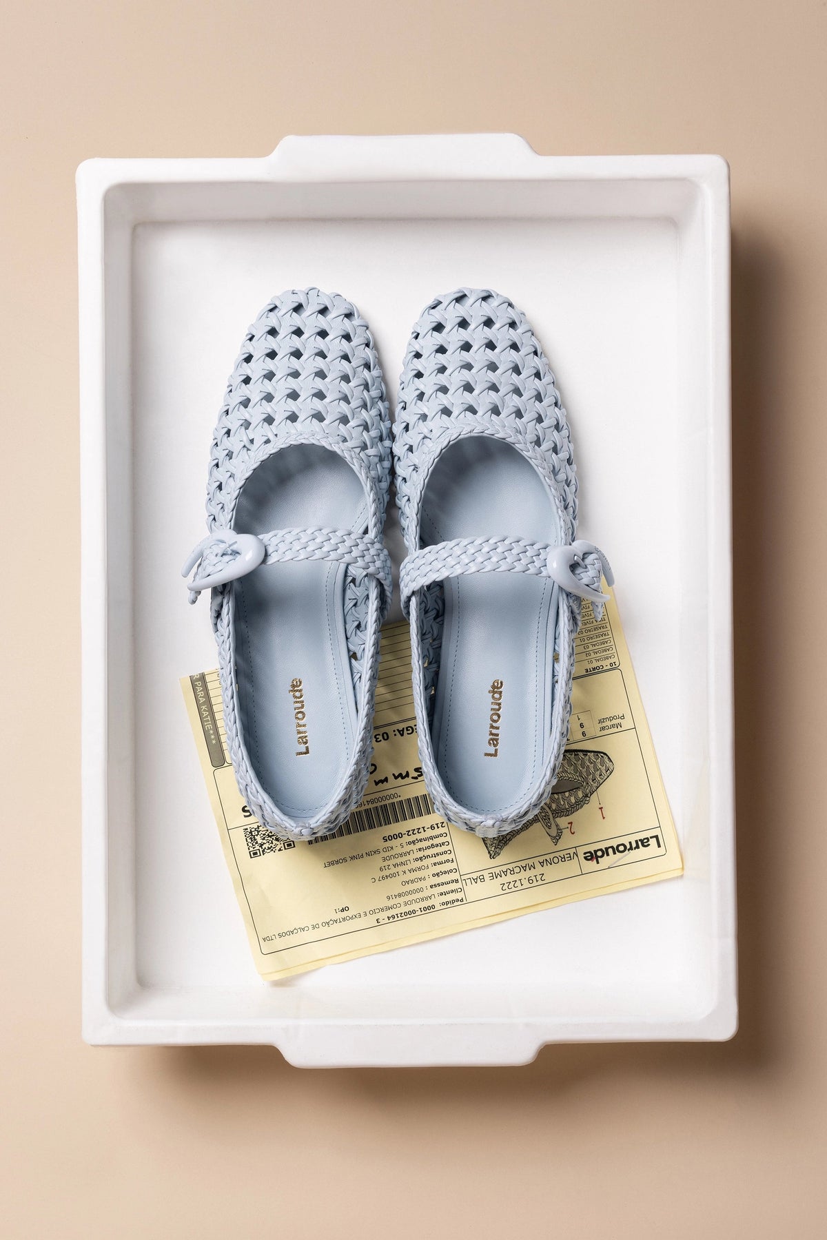 Verona Macrame Ballet Flat In Maya Leather