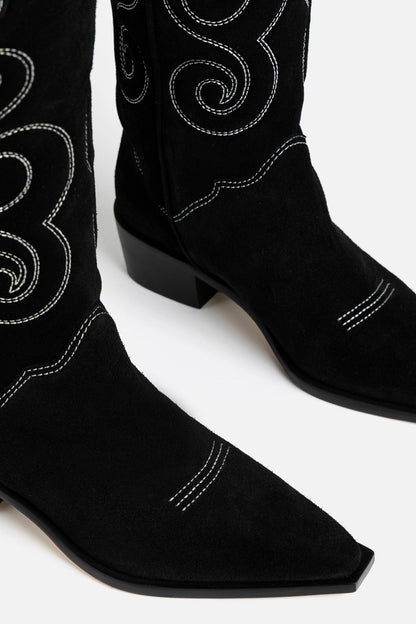 Paloma Boot In Black Suede