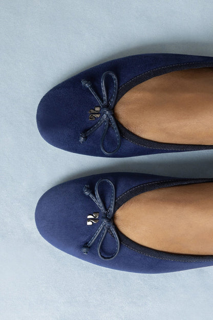 Pavlova Ballet Flat In Indigo Suede